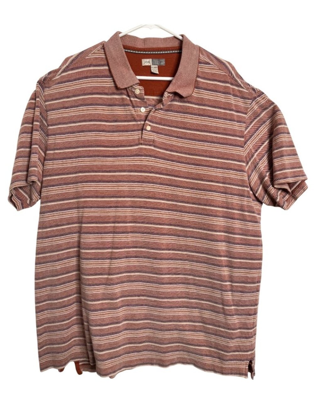 Joe Joseph Abboud Size XXL Polo Shirt Men's Short Sleeve Striped